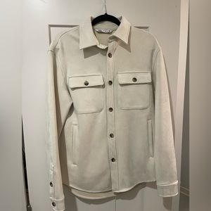 Men’s Zara Beige Shirt Jacket Size Small